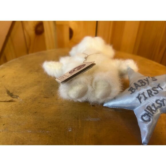 Boyds Bears AngelBoy Bear Blue Star Plush 5” Baby’s First Christmas Ornament (58 - Picture 6 of 7